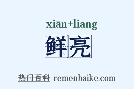 鲜亮是什么意思的图片